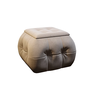 ADEL Multifunctional Pouf: Stylish, Versatile, and Inviting 3D model image 1 