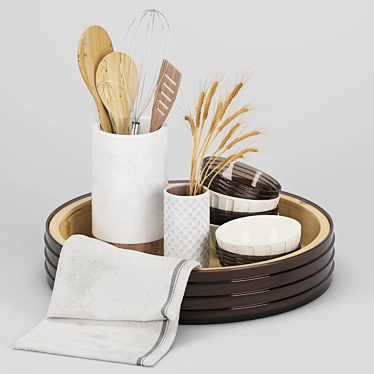 Elegant Decorative Set: Modern Design 3D model image 1 