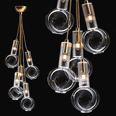 Sleek Alliance Pendant Lights 3D model image 1 