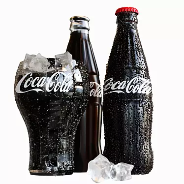 Refreshing Coca Cola and Ice 3D model image 1 