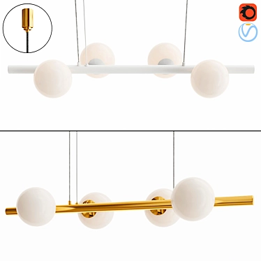 Elegant 2016 ESPUMA Lamp 3D model image 1 