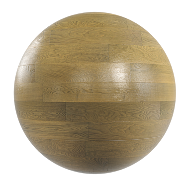 Seamless PBR Parquet Textures 3D model image 1 