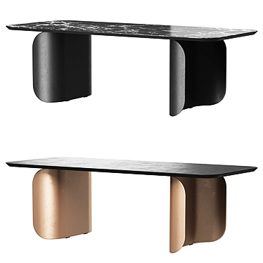 Barry Dining Table - Stylish and Versatile 3D model image 1 