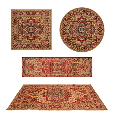 Versatile Set of 8 Rugs 3D model image 1 