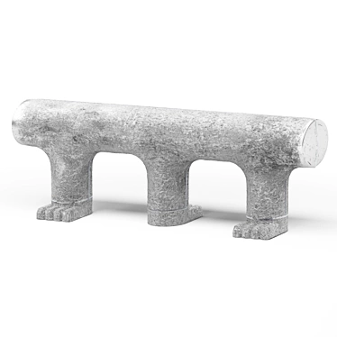 Title: PAW Aluminum Bench 3D model image 1 