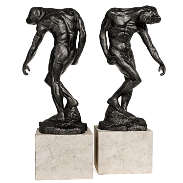 Eternal Embrace: Rodin's Grande Ombre 3D model image 1 