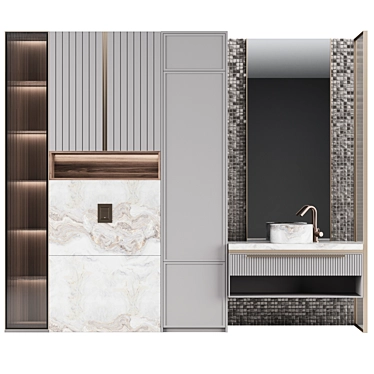 Modern Bathroom Console: №15 3D model image 1 