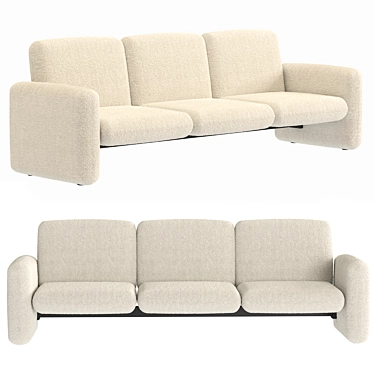 Herman Miller Modular Sofa - Stylish and Versatile 3D model image 1 