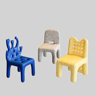 Eco Birdy Lounge: Stylish Sustainable Seating 3D model image 1 