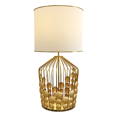 Brass Grapes Table Lamp 3D model image 1 