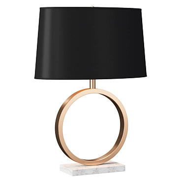 Elegant Metal Table Lamp 3D model image 1 