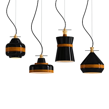Volta Lamps: Elegant Lighting Collection 3D model image 1 