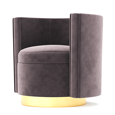 Luxury Swivel Chair Amanda 3D model image 1 