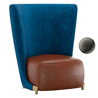 Robicara Club Chair: Classic Modern Design 3D model image 1 