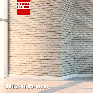 High-Detail Seamless Brick Texture 3D model image 1 