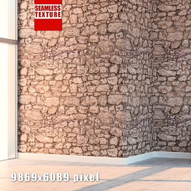 Seamless High-Detail Stone Texture 3D model image 1 
