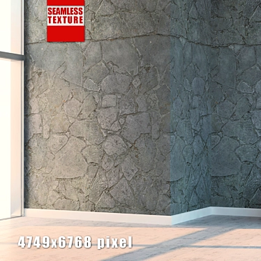 Seamless High Detailed Stone Texture 3D model image 1 