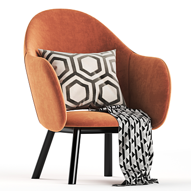 Maul Lounge Chair: Modern Elegance for Ultimate Comfort 3D model image 1 