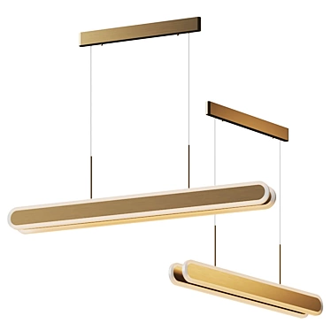 Gianni Linear LED Pendant 3D model image 1 