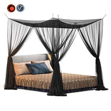 Mosquito-Proof Hanging Bed 3D model image 1 