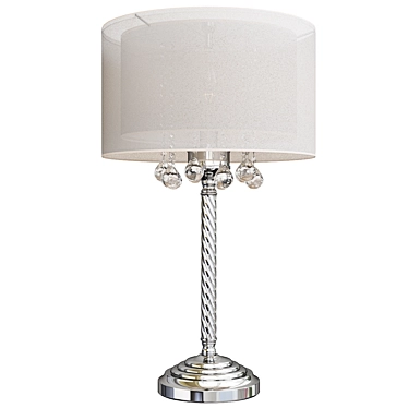 Elegant Moiselle Crystal Table Lamp 3D model image 1 