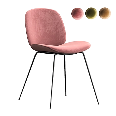 Sleek Gubi Beetle Chair: Stylish & Versatile 3D model image 1 