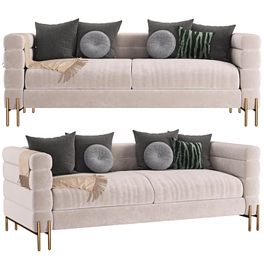 Modern Eichholtz YORK Sofa - Elegant Design 3D model image 1 