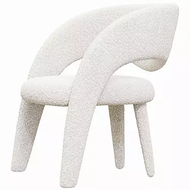 Greenapple Modern Armchair: Handcrafted Elegance 3D model image 1 