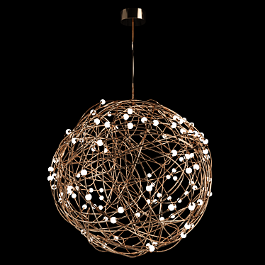 Wire Ball LED Luminaire 3D model image 1 