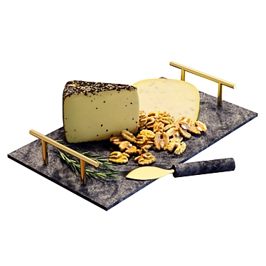 Gourmet Cheese Delight Set 3D model image 1 