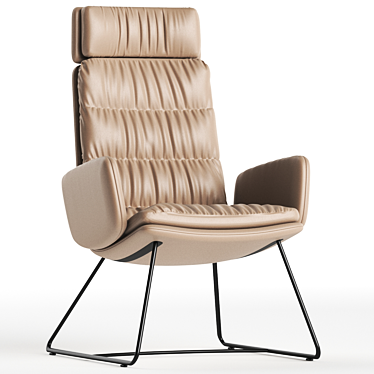 Arva Lounge: Stylish and Comfortable Armchair 3D model image 1 
