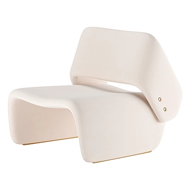 Modern Ondine Lounge Chair 3D model image 1 