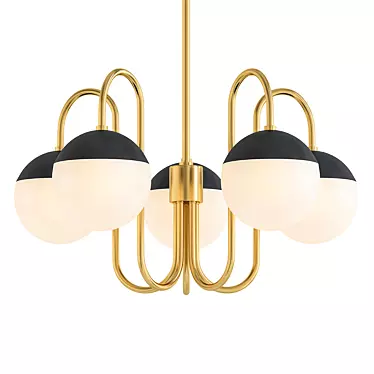 Elegant Renee Pendant Light 3D model image 1 