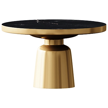 Eichholtz Soren Brass and Marble Coffee Table 3D model image 1 