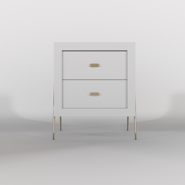 Elegant "Mila" Bedside Table 3D model image 1 