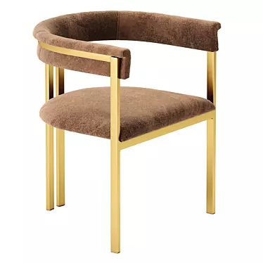 Vintage Paris Chair: Elegant and Comfortable 3D model image 1 