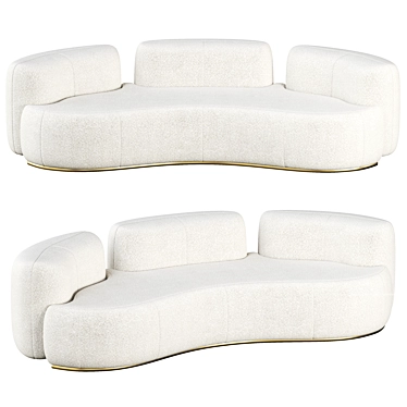 TATEYAMA XL Sofa: Modern Elegance 3D model image 1 