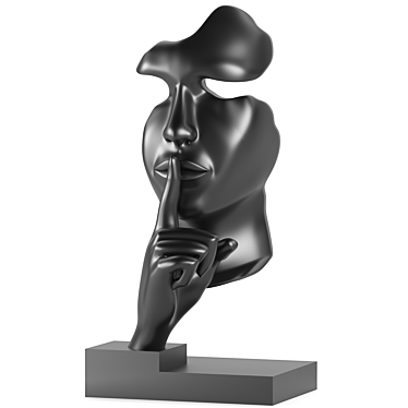 Title: Serene Silence Sculpture 3D model image 1 