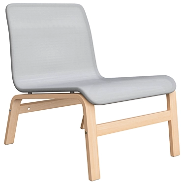 NOLMYRA Birch Veneer Grey Chair 3D model image 1 
