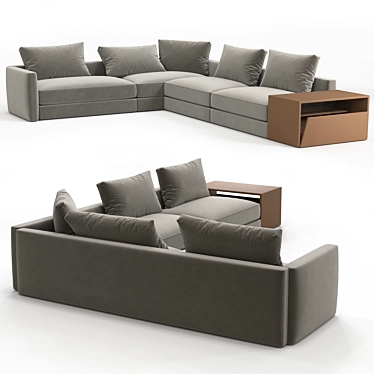 Flexform Harper Corner Sofa - Stylish and Functional 3D model image 1 