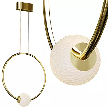 Storms Ring Pendant Light 3D model image 1 