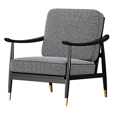 Kiara Contemporary Armchair 3D model image 1 