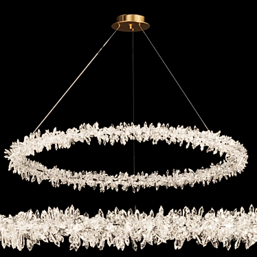 Gorgeous Crystal Ring Chandelier 3D model image 1 