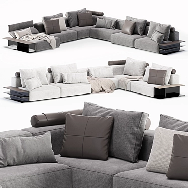 Poliform Westside Sofa: Contemporary Comfort 3D model image 1 