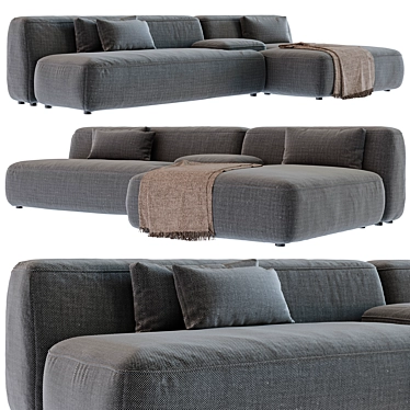 Lema Cloud Sofa: Modern Design & Premium Materials 3D model image 1 