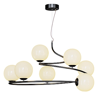 Sculptural Curved Lamp 3D model image 1 