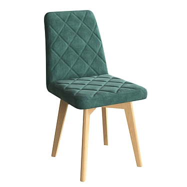 Arion Compact Wood Chair 3D model image 1 