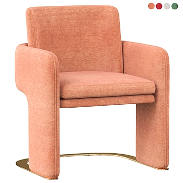 DOOQ ODISSEIA Armchair: Timeless Elegance 3D model image 1 