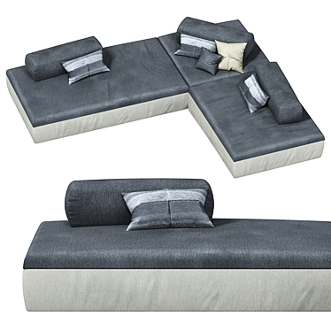 Modular Comfort: Desiree Monopoli Sofa 3D model image 1 