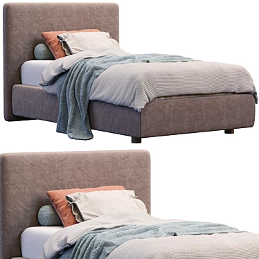 Elegant Arca Bed by Poliform 3D model image 1 